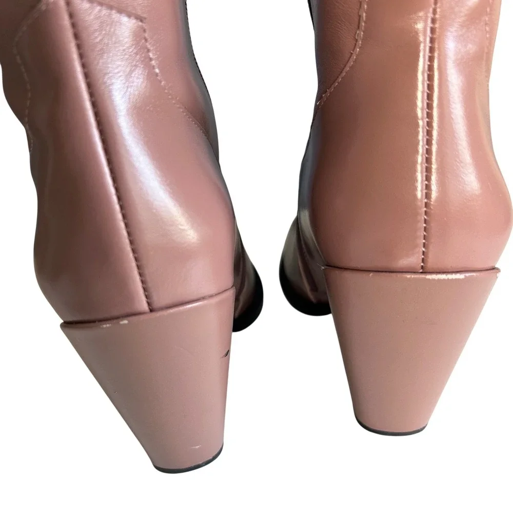 Jeffrey Campbell Over the Knee Western Boot size 10 Amiga Rose Pink Tall Pointy